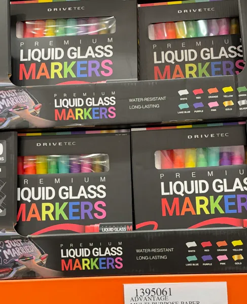 Drivetec Liquid Glass Markers 10 Pk-8ml