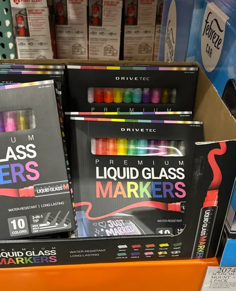 Drivetec Liquid Glass Markers 10 Pk-8ml