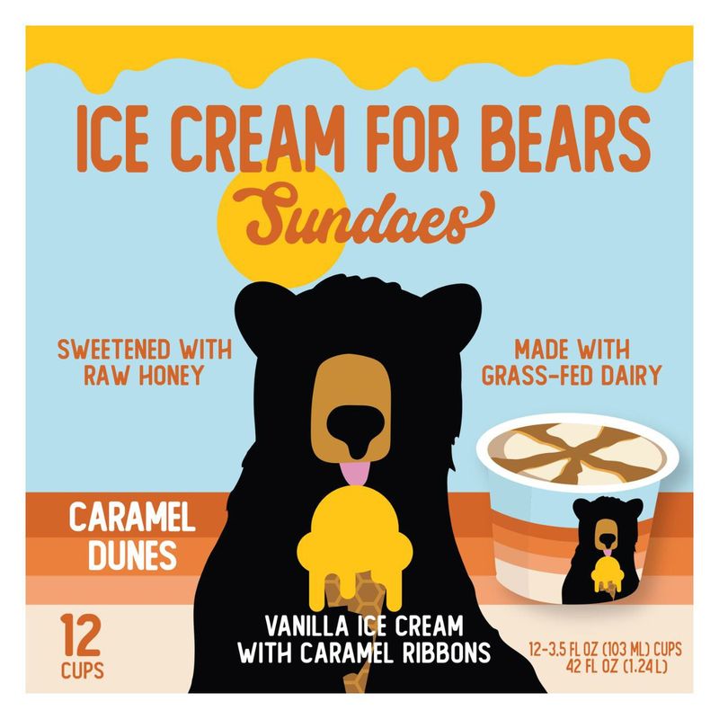 Ice Cream For Bears Caramel Dunes 12 Count Box