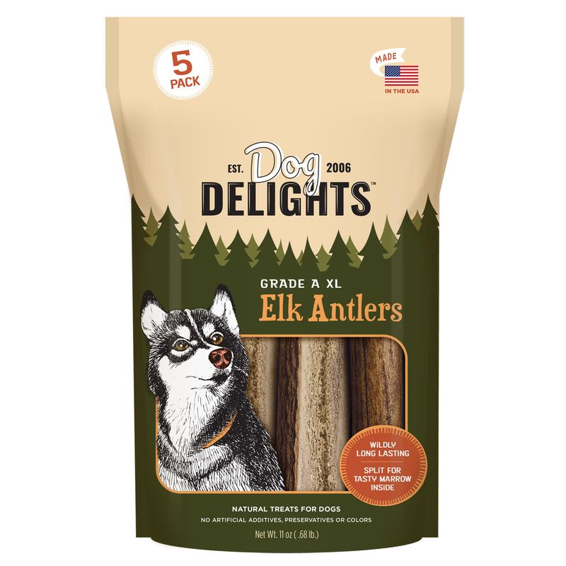 Dog Delights Elk Antlers 5 Pack