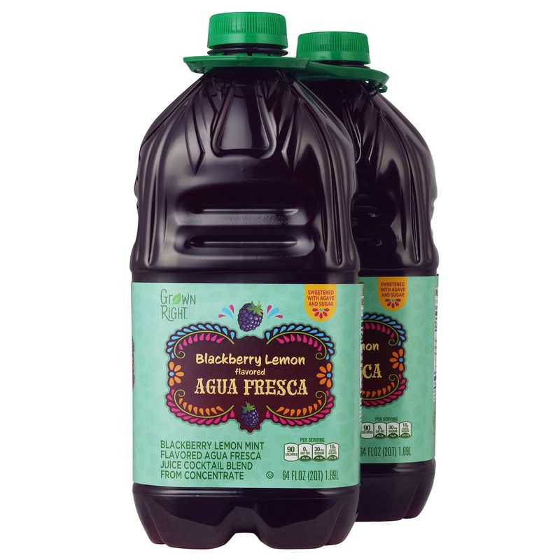 Grown Right Blackberry Agua Fresca 2/64 oz