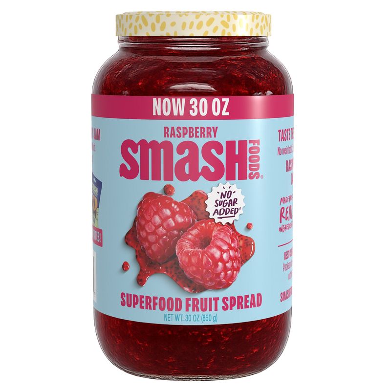 Smash Foods Superfood Raspberry Spread 30 oz (1.875 Lbs)