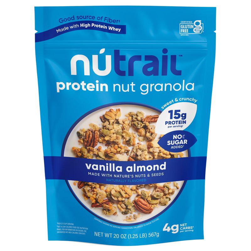 Nutrail Van Almd Protein Granola 20oz (1.25 Lbs)