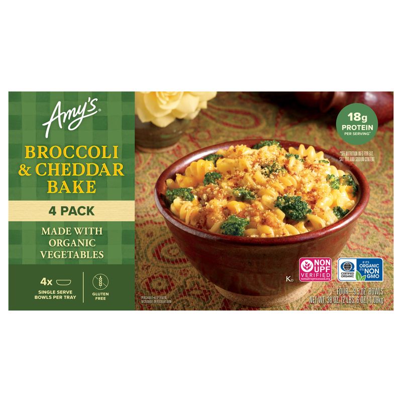 Amy'S Broccoli Cheddar Bake Bowls 4/9 oz