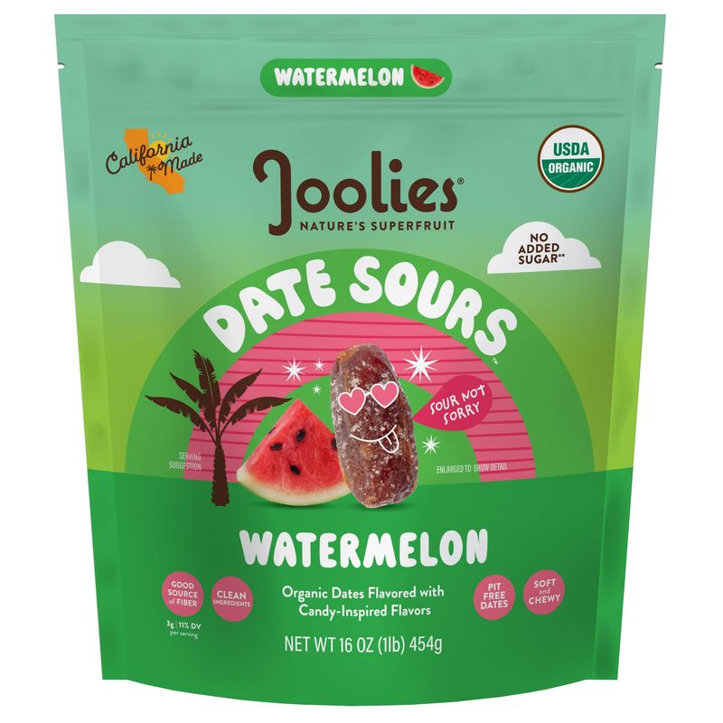 Joolies Organic Date Sours Watermelon 16 oz