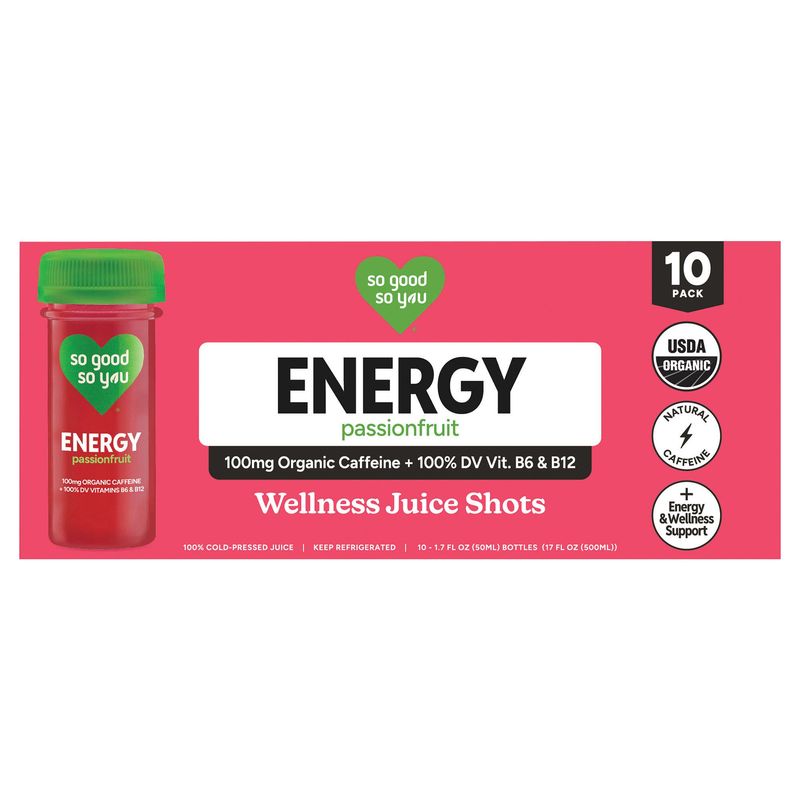 So Good So You Organic Energy Shots 10/1.7 oz