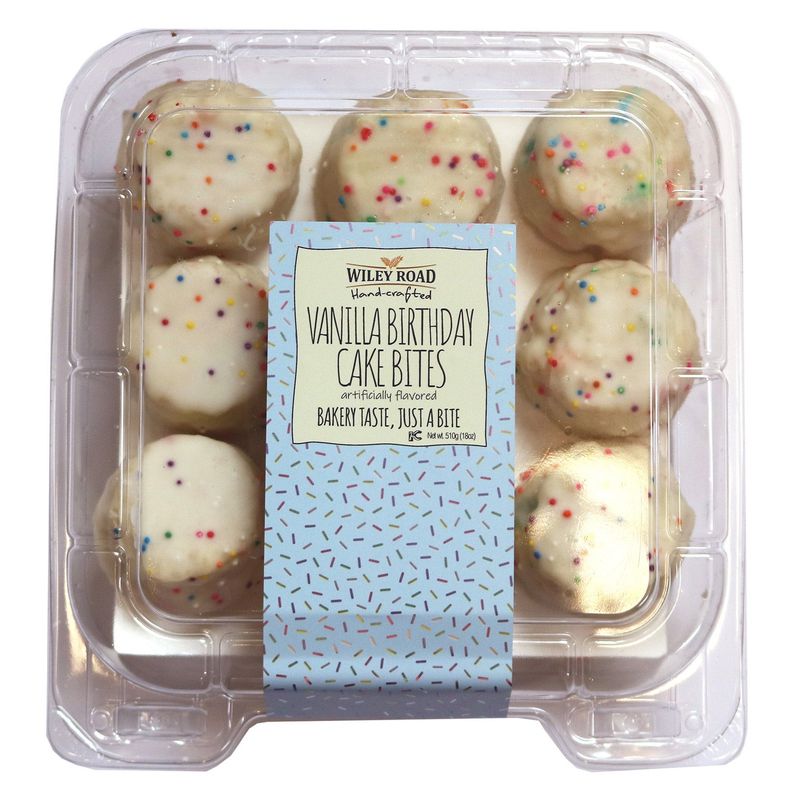 Wiley Road Birthday Cake Bites 18 Count Container