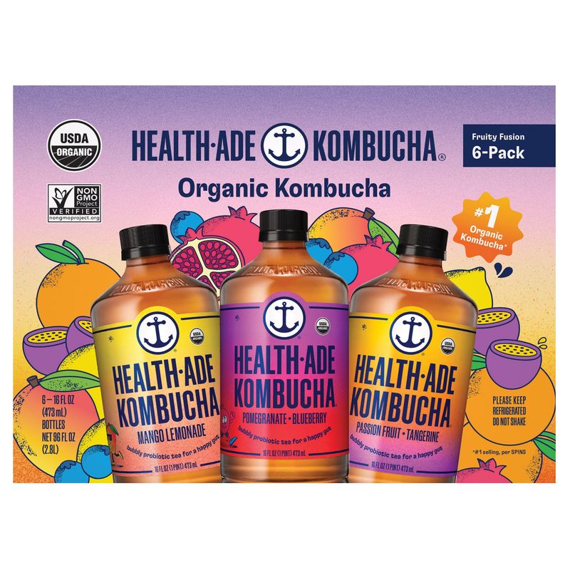 Health-Ade Organic Kombucha Variety 6/16 oz