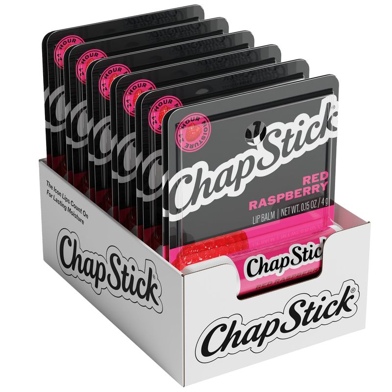 Chapstick Lip Balm Red Raspberry 12ct