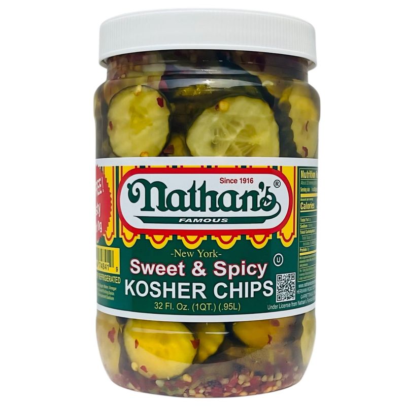Nathan'S Sweet & Spicy Pickles 32oz (2lb)