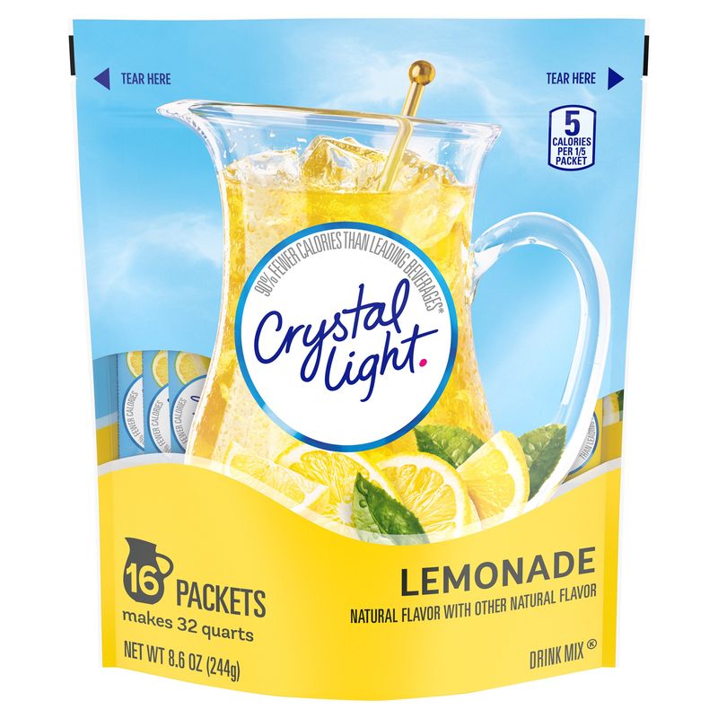 Crystal Light Lemonade Drink Mix 8.6 oz (.537 lb )