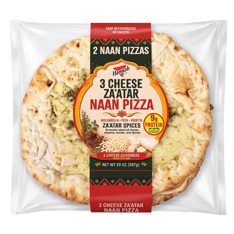 Hannah 3 Cheese Za'Atar Naan Pizza 20 oz (1.25lb)