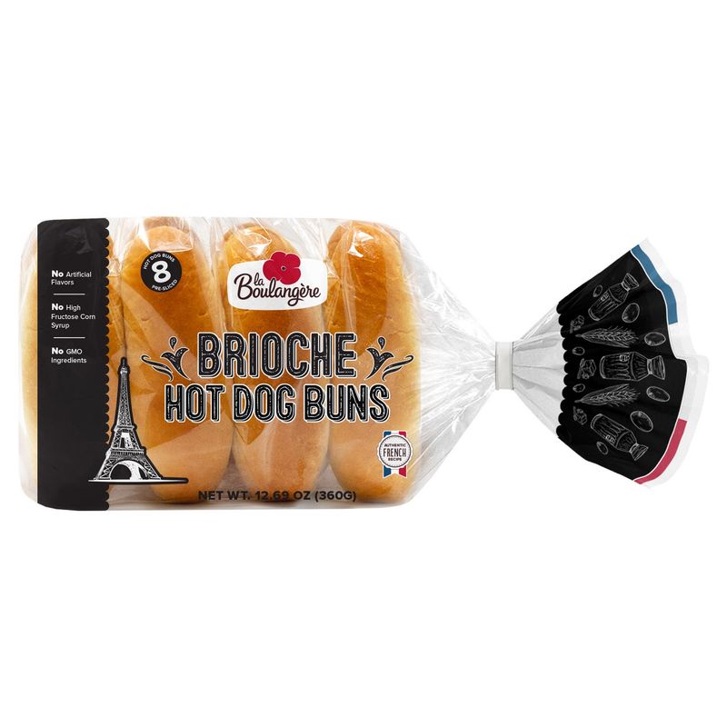 La Boulangere Brioche Hot Dog Buns 8 ct