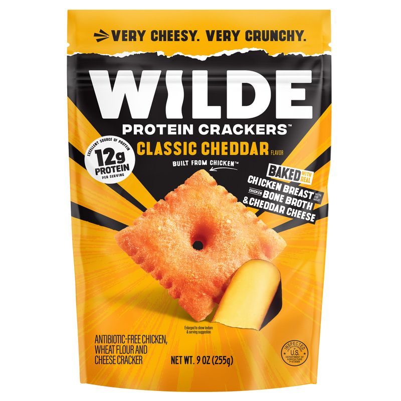 Wilde Cheddar Protein Crackers 9 Ounces
