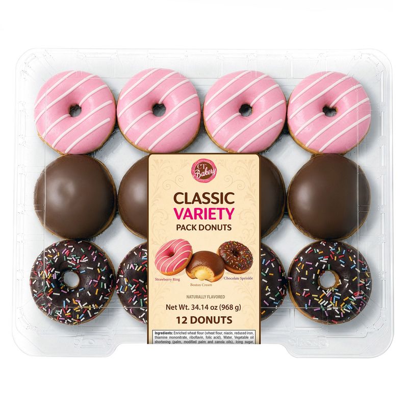 ct Bakery Classic Variety Donuts 12 Count Package