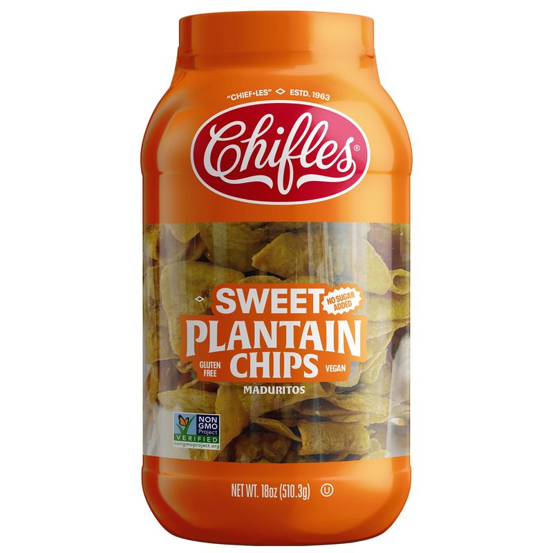 Chifles Sweet Plantain Chips 18oz (1.125lbs)