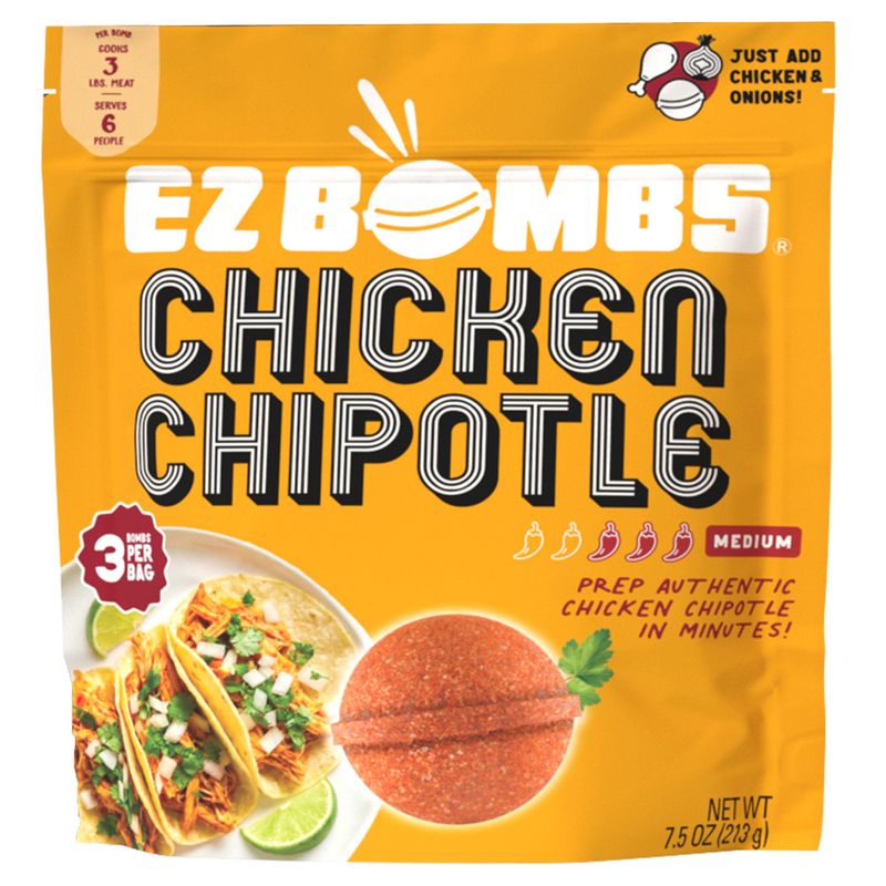 Ez Bombs Chicken Chipotle 3 Count 7.5 Ounces