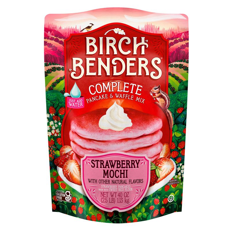 Birch Benders Strawberry Mochi Pancake & Waffle Mix