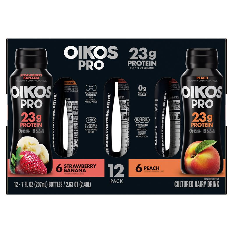 Oikos Pro 23g Protein Drink 12 Pack 7 Ounces Each