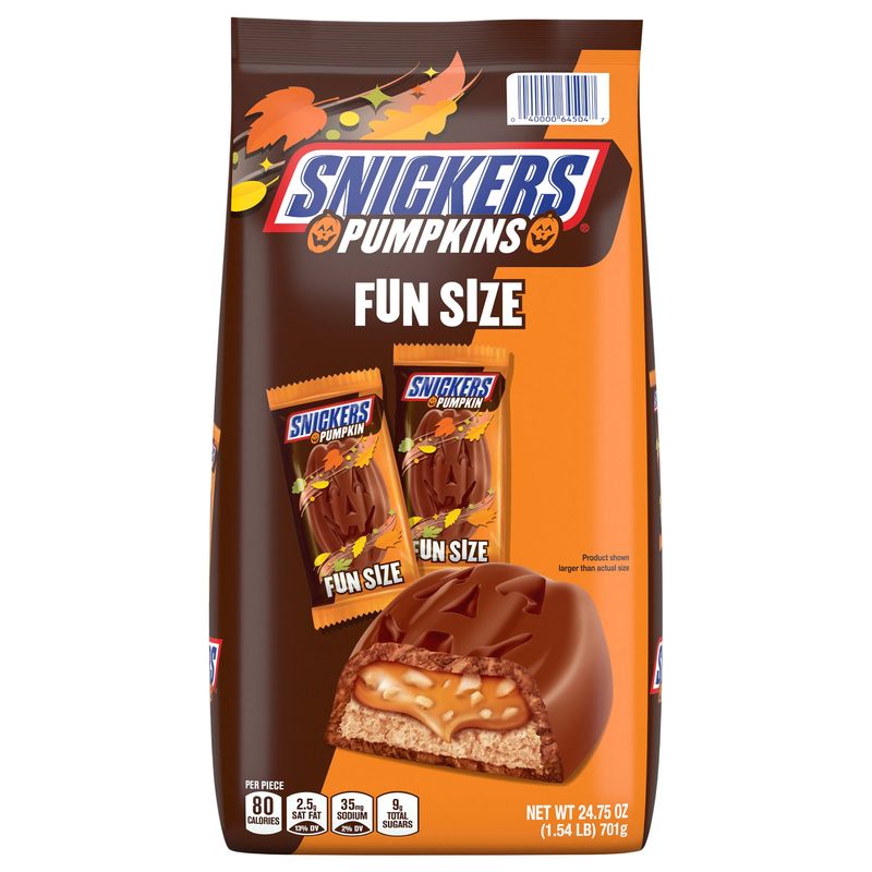 Snickers Pumpkins Fun Size 24.75 oz