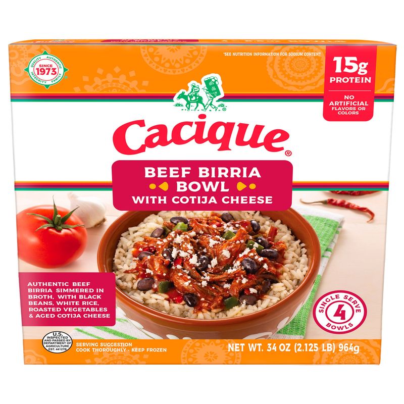 Cacique Birria Beef Bowl 4/8.5 oz