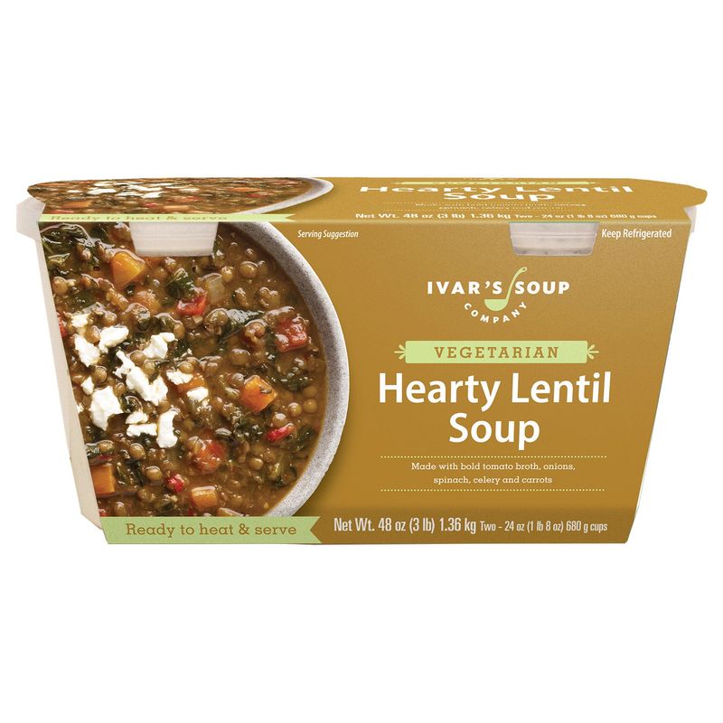 Ivar'S Lentil Spinach Soup 2/24 oz