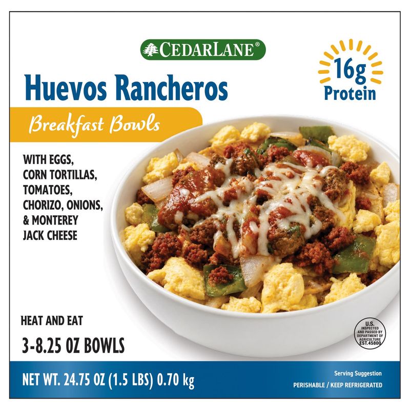 Cedarlane Huevos Rancheros Bowls 3/8.25oz (Net 24.75oz)