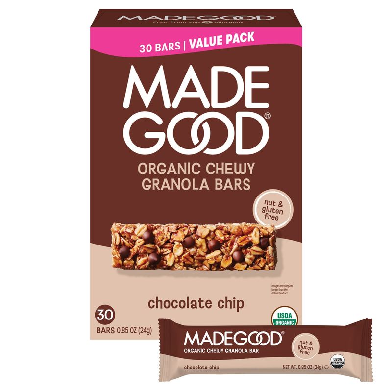 Made Good Chocolate Chip Bar 30 Count Box