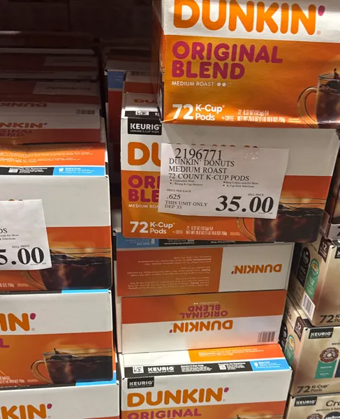Dunkin' Donuts Medium Roast 72 Count K-Cup Pods