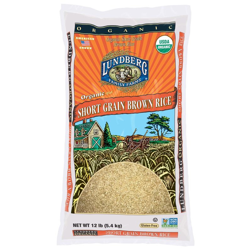 Lundberg Organic Brown Rice 12 Pound Bag