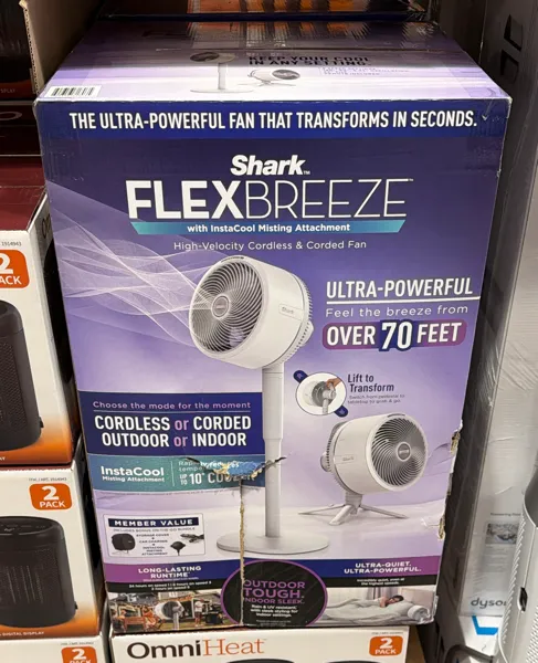Shark Flexbreeze Cordless Fan With Misting Attachment