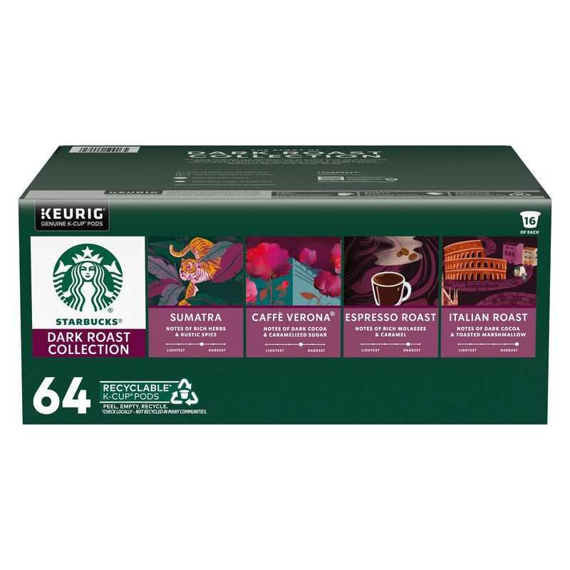 Starbucks Dark Roast Variety Pack 64ct
