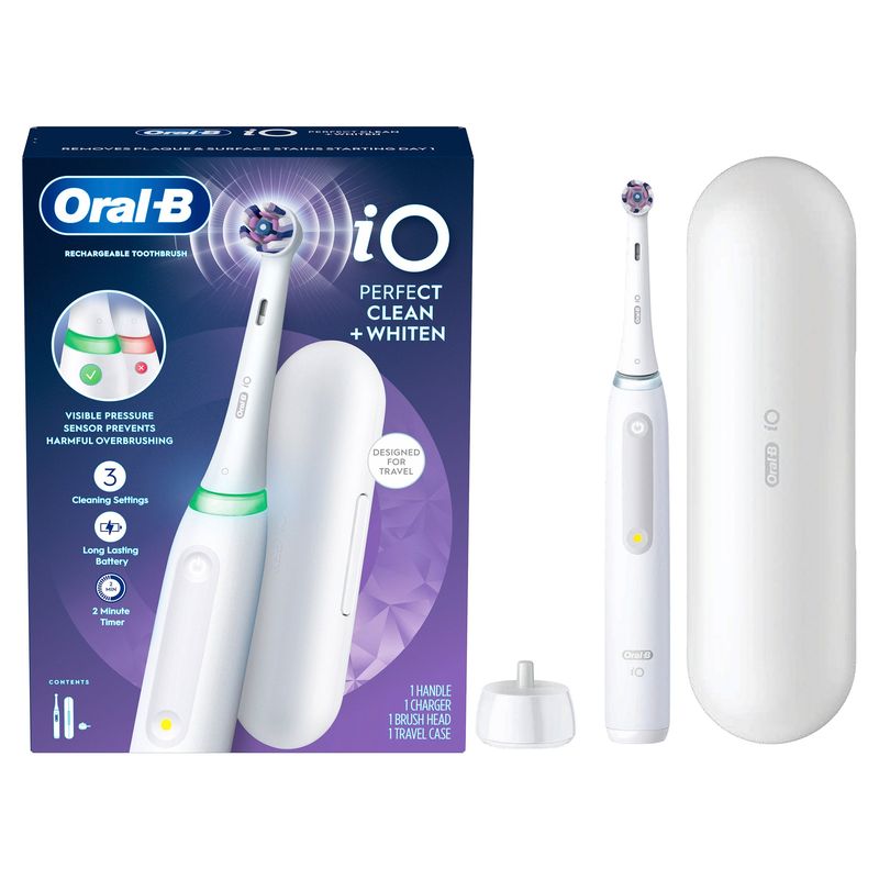 Oral-B Io Perfect Clean + Whiten Toothbrush Handle 1pk^