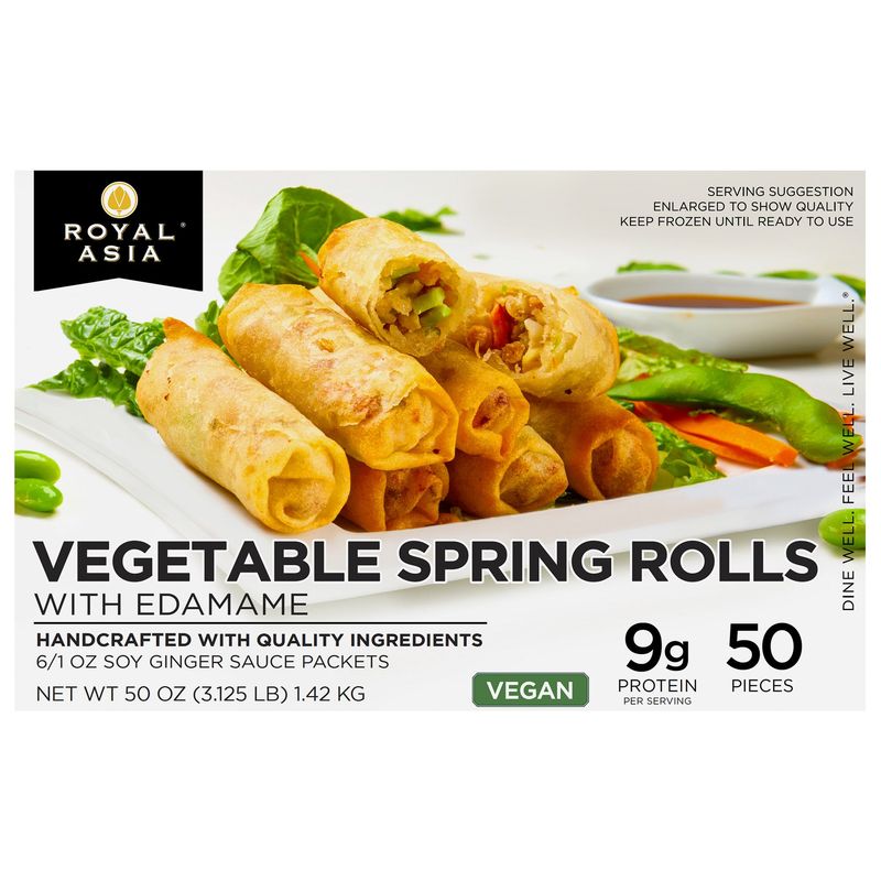 Royal Asia Vegetable Vegetable Spring Rolls 48 Ounces
