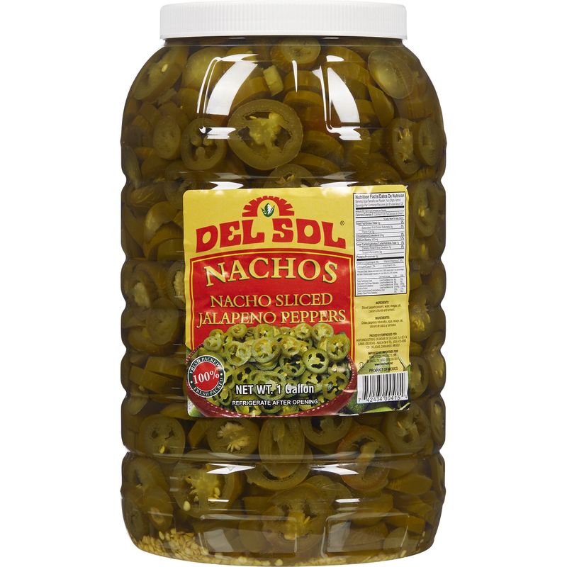 Del Sol Nacho Sliced Jalapenos 1 gal