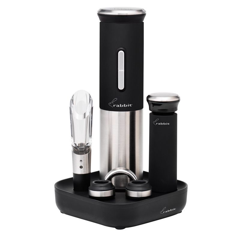 Rabbit Electric Wine Opener 8 Piece Set