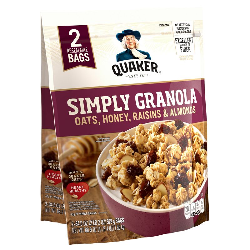 Quaker Simply Granola 2/34.5 Ounce Bags
