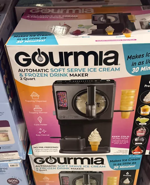 Gourmia Soft Serve Ice Cream & Frozen Drink Maker ^