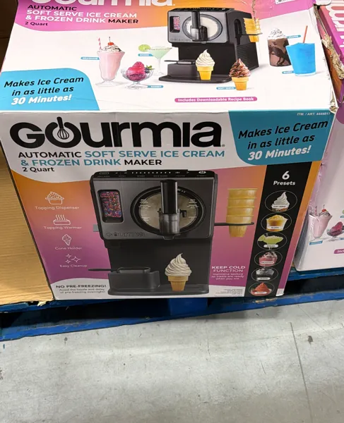 Gourmia Soft Serve Ice Cream & Frozen Drink Maker ^