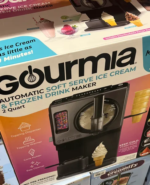 Gourmia Soft Serve Ice Cream & Frozen Drink Maker ^