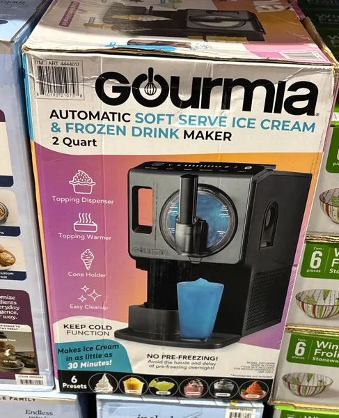 Gourmia Soft Serve Ice Cream & Frozen Drink Maker ^