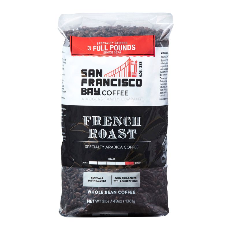 San Francisco Bay French Roast Coffee 3 lbs Whole Bean