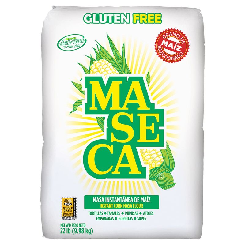 Maseca White Corn Flour 22 Pound Bag