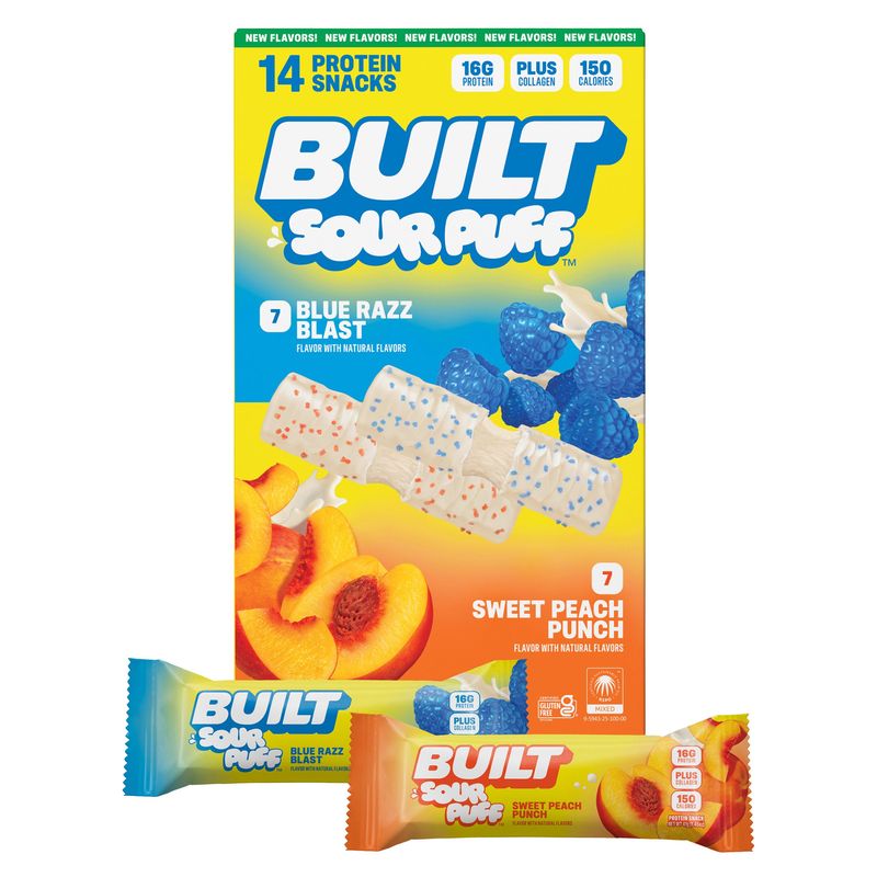 Built Bar Sour Puff Variety 14/ 1.45 oz