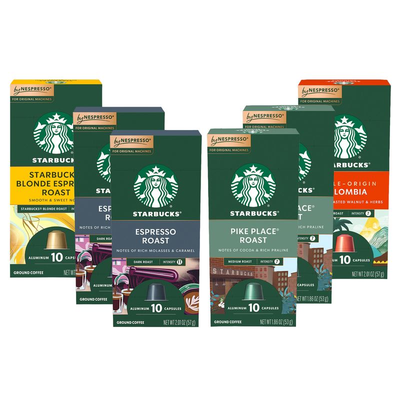 Starbucks Variety pk Nespresso Capsules 60ct - 11.6oz