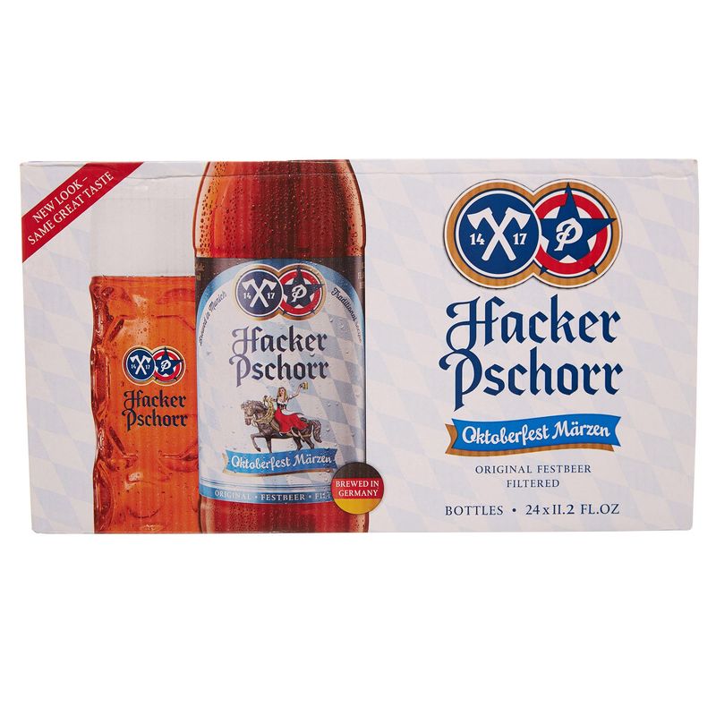 Hacker Pschorr Oktoberfest Beer 24/11.2 Ounce Bottles