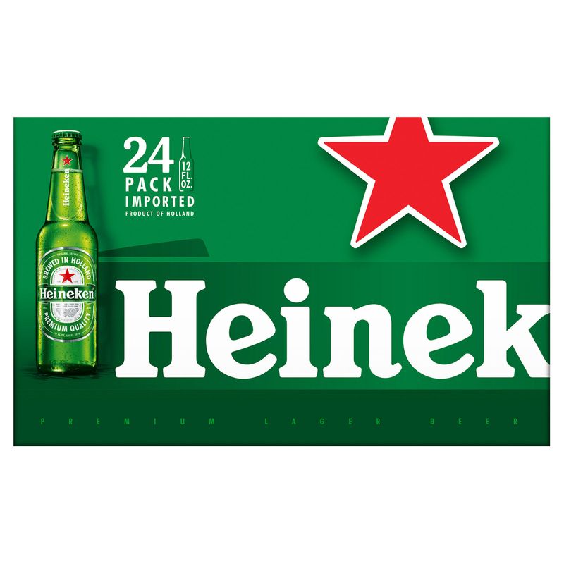 Heineken Lager Holland 24/12 oz (9qts)
