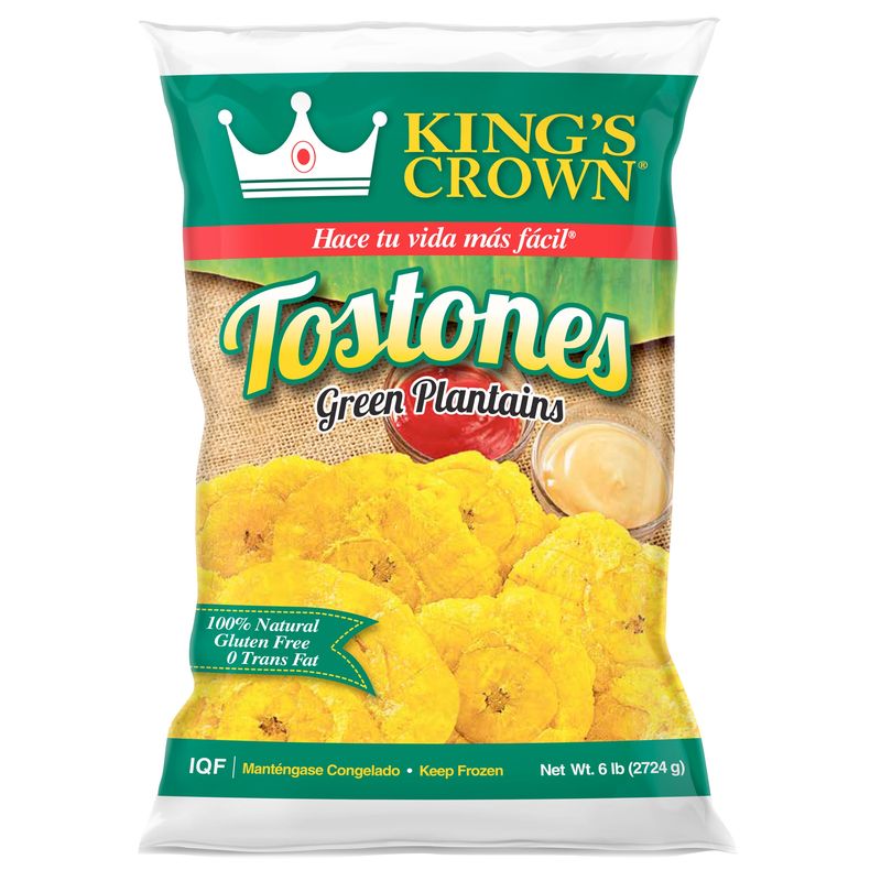 King'S Crown Tostones Green Plantains 6 lbs