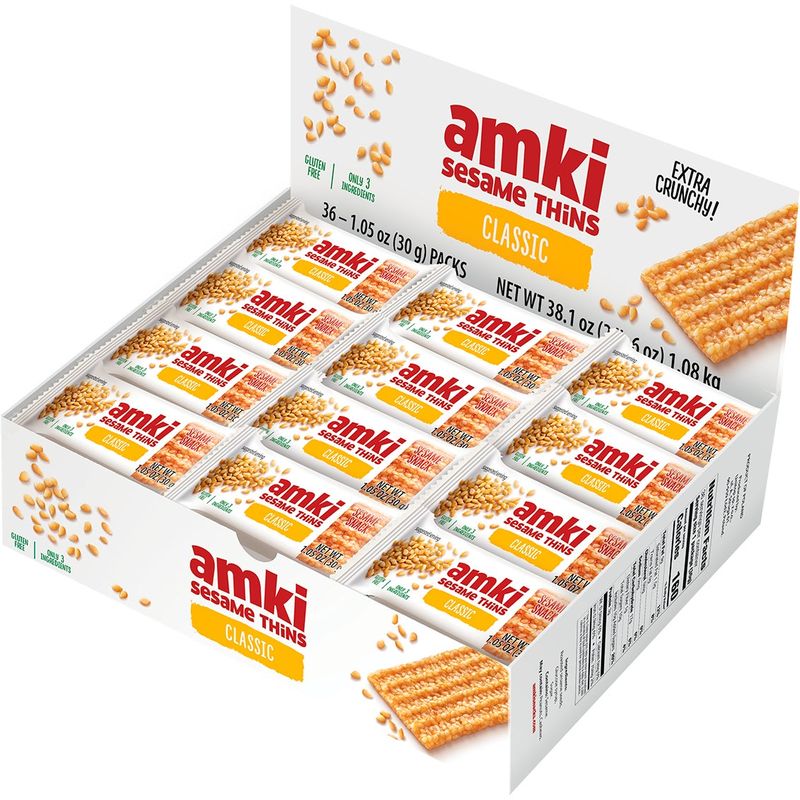 Amki Sesame Thins 36 Count Box
