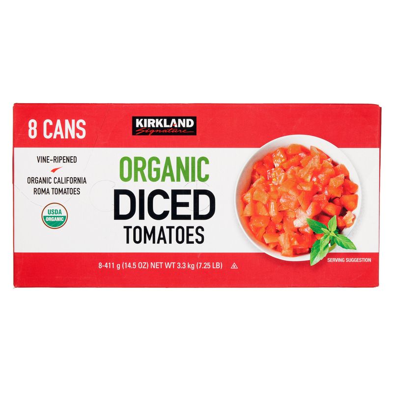 Kirkland Signature Organic Diced Tomatoes 8/14.5 Ounce Cans